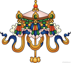 Parasol, Tibetan Auspicious symbol - The Little Tibet  
