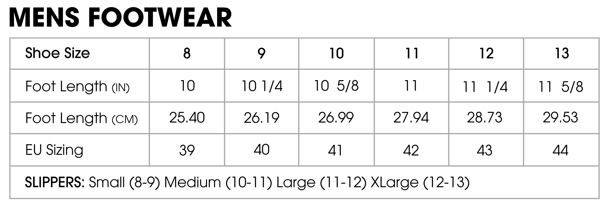 Size Chart – MUK LUKS