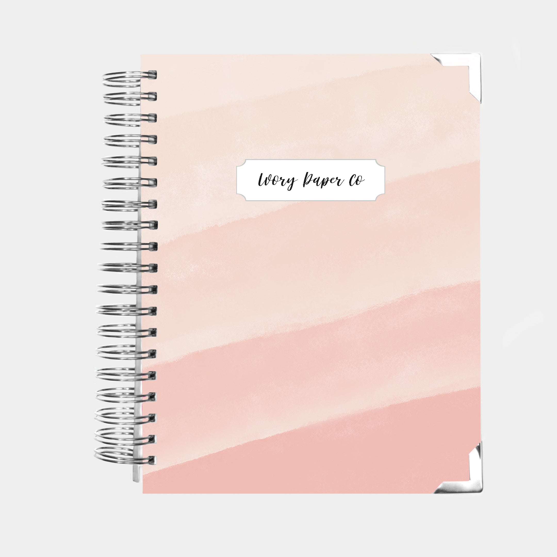 Pink Watercolor Ombre | 12 Month Daily Planner