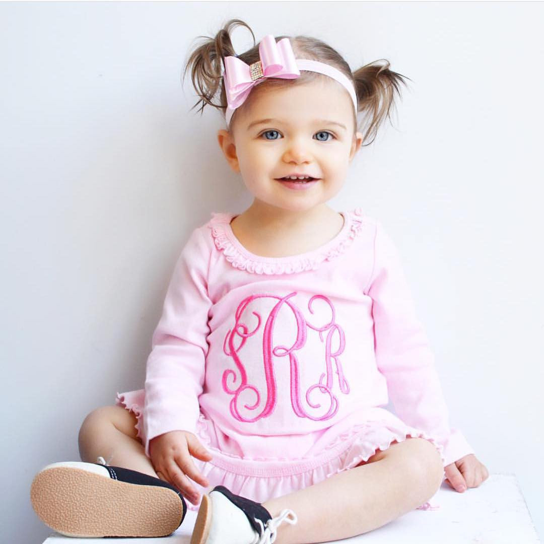 monogrammed dresses for toddlers
