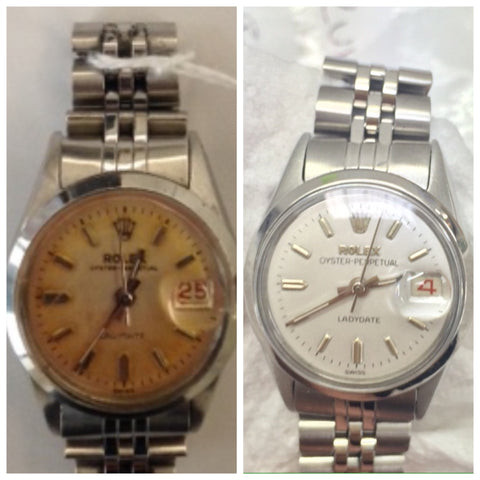 rolex restoration before and after