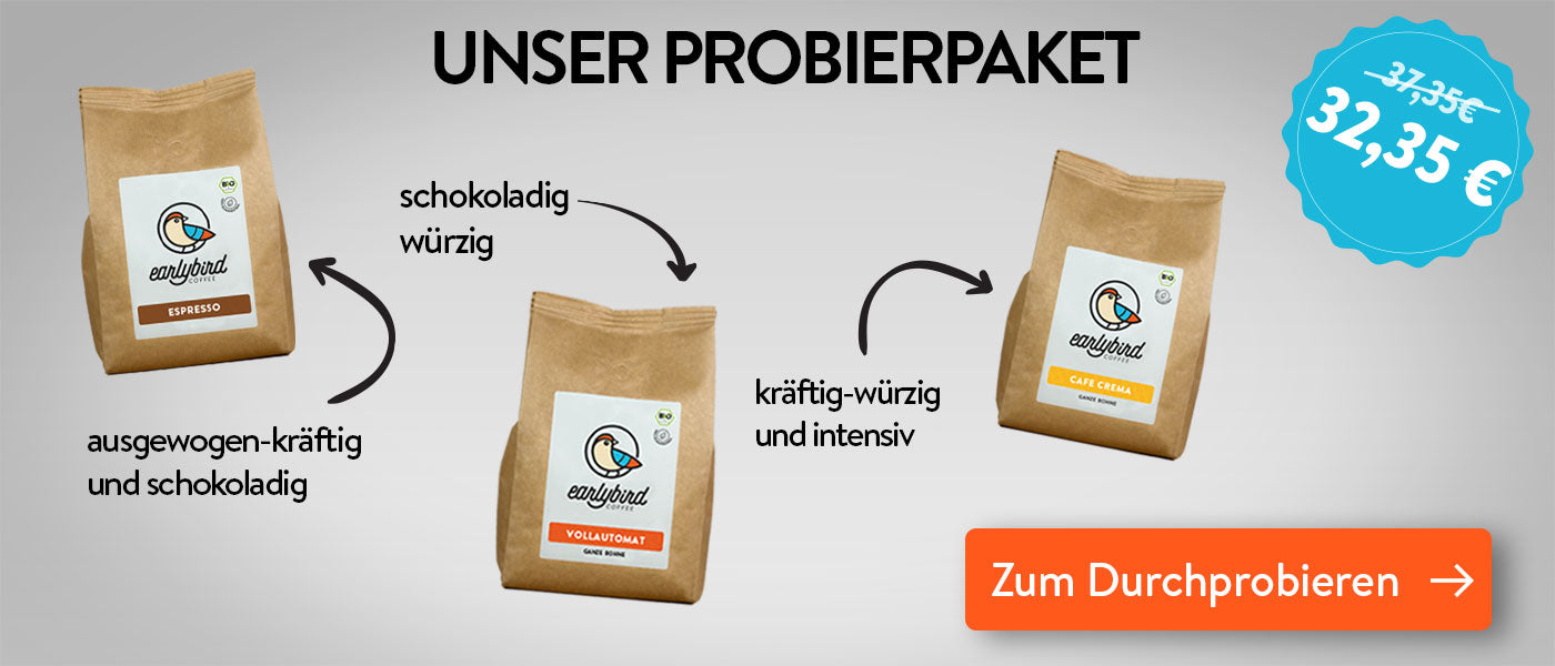 bio, fairen, klimaneutralen Kaffee probieren