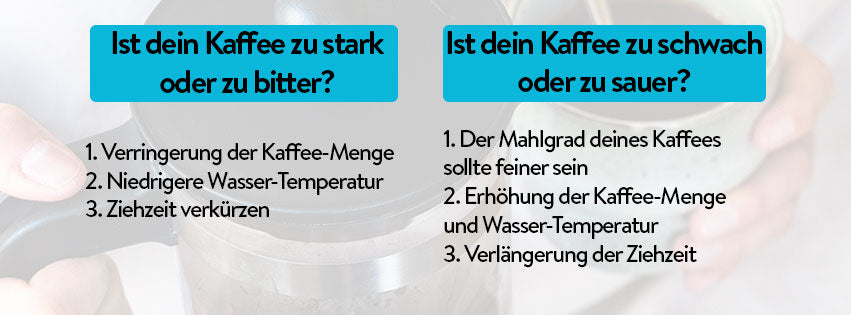 Erste Hilfe Anleitung French Press