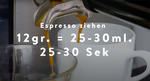 Espresso ziehen lassen