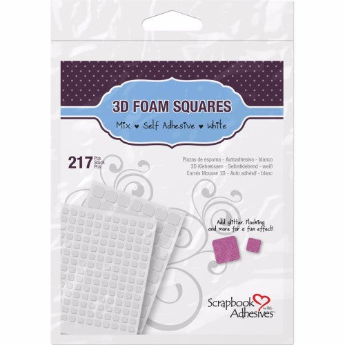 Scrapbook Adhesives 3D Foam Squares Variety Pack 