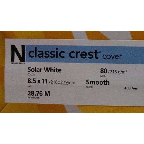 Neenah 80lb Classic Crest Cardstock 