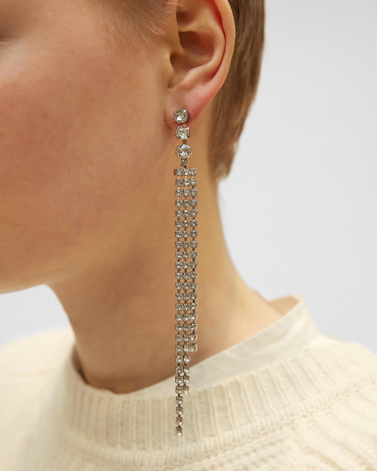 Isabel Marant Melting Earrings In Transparent