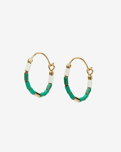 Isabel Marant New Color Strip Earrings In Metallic