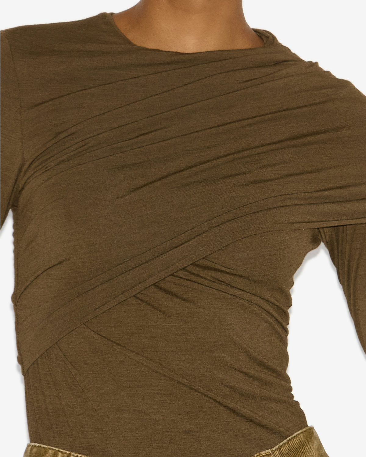 Shop Isabel Marant Top Asna In Bronze