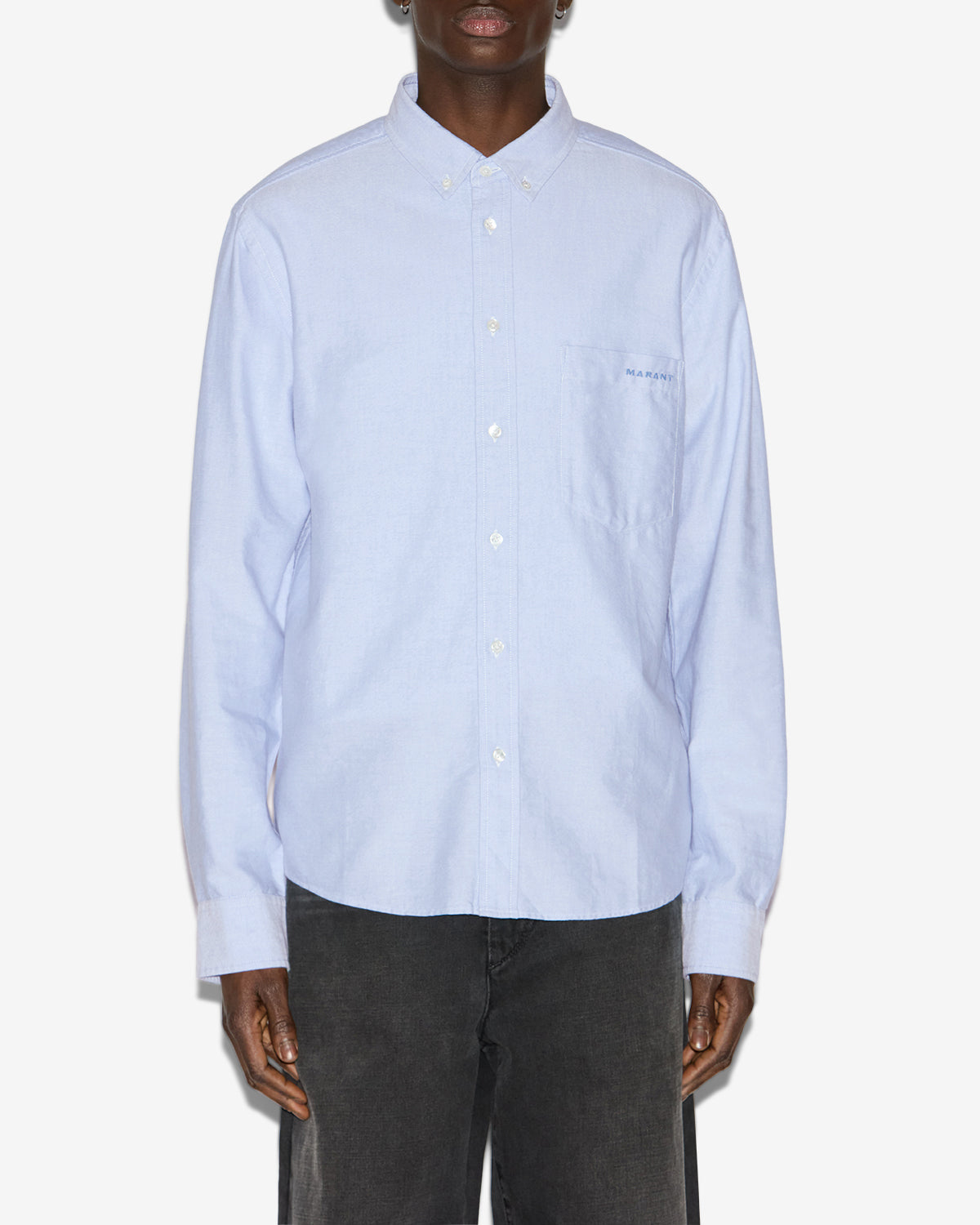 Isabel Marant Jasolo Logo-embroidered Cotton Shirt
