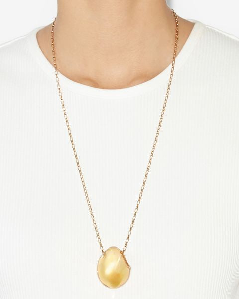 Isabel Marant Shiny Bubble Necklace In Gold