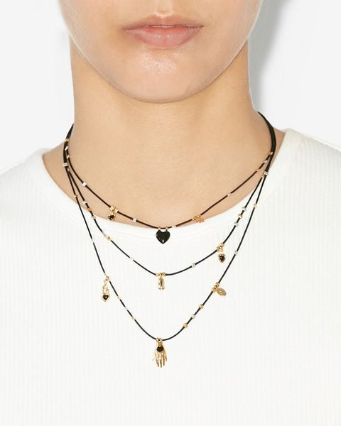 Isabel Marant Happiness Necklace In Black
