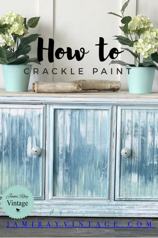 How To Crackle Paint Boho Farmhouse Beach Cabinet Youtube