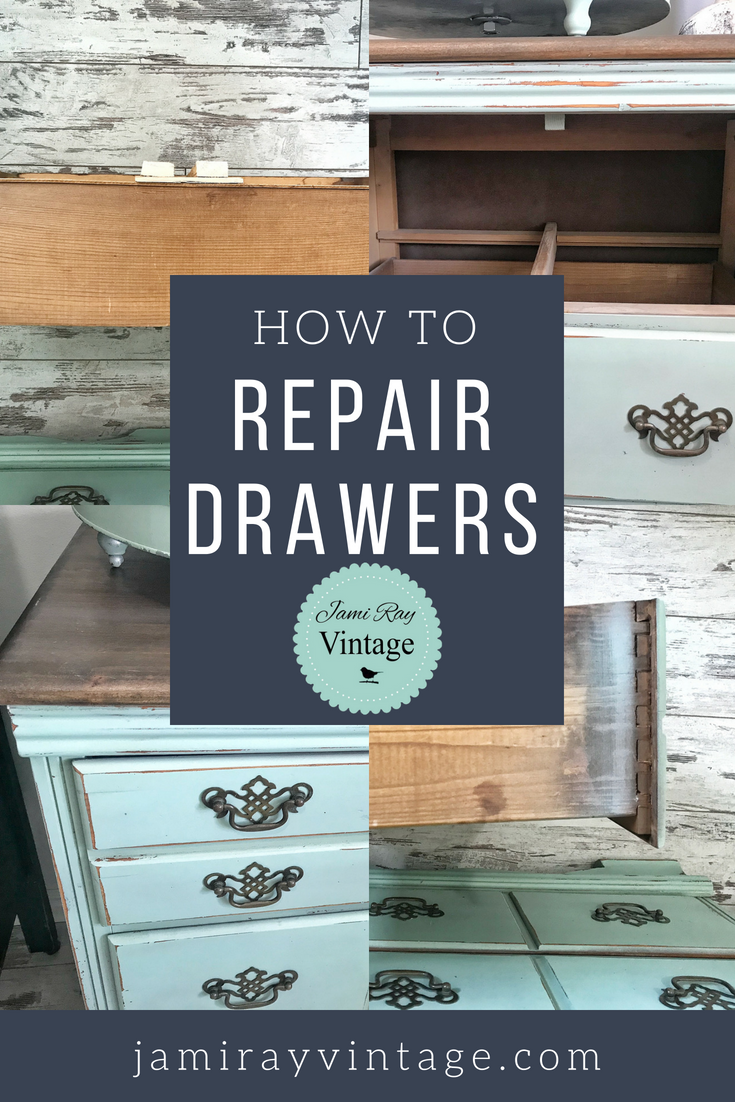 How To Repair Dresser Drawers Drawer Slides Youtube Video Jami Ray Vintage