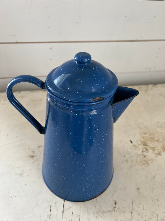 Large Enamel Coffee Pot - McLaughlin Auctioneers, LLC