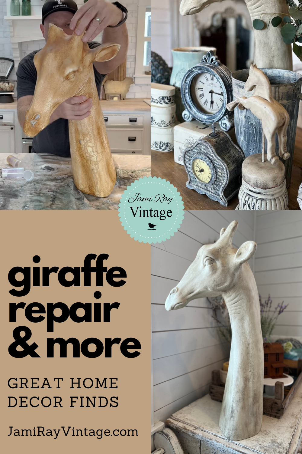 Giraffe Repair & More Great Home Decor Thrifted Finds – Jami Ray