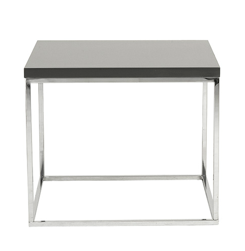 Kings Road End Table GRAY/CHROME – Apt2B