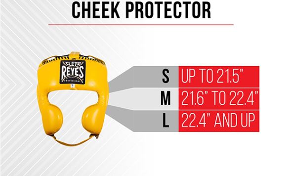 Cleto Reyes headgear size guide