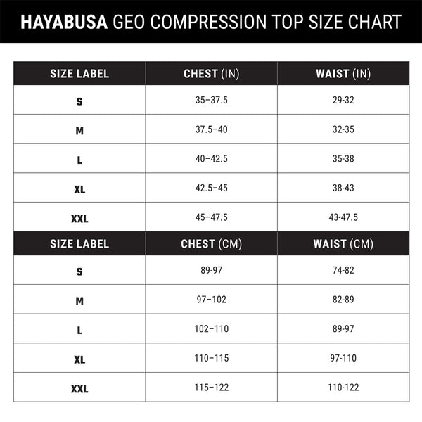 Rashgaurd Size Chart | Tabla de Medidas | Tallas – MSM FIGHT SHOP
