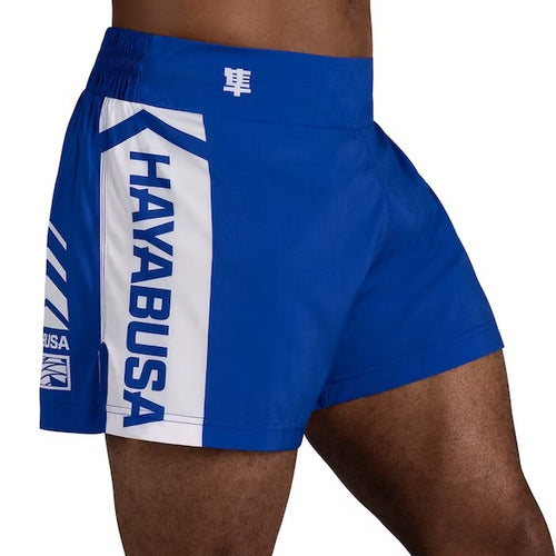 Hayabusa Mens Black MMA Kickboxing Jiu Jitsu Fight Shorts Kick Boxing  shorts