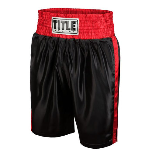 Title Boxing Classic Edge Satin Boxing Shorts Trunks Red Canada Edmonton –  The Clinch Fight Shop