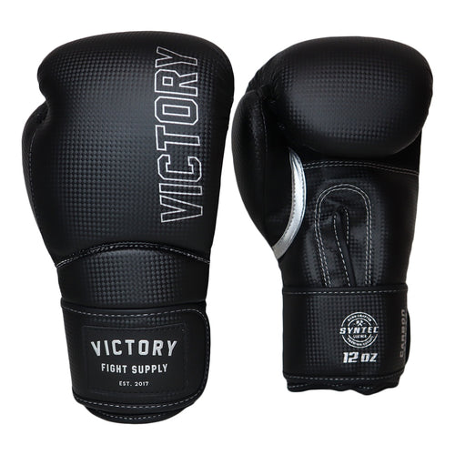 🥝 16oz HOOK & LOOP Black Boxing Gloves Sparring Gloves Muay Thai Glove