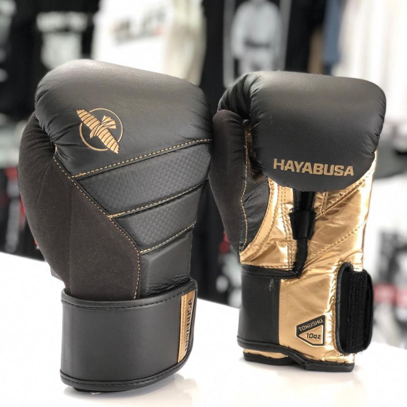 hayabusa black and gold gloves