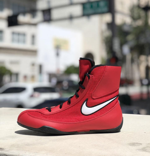 nike boxing shoes red