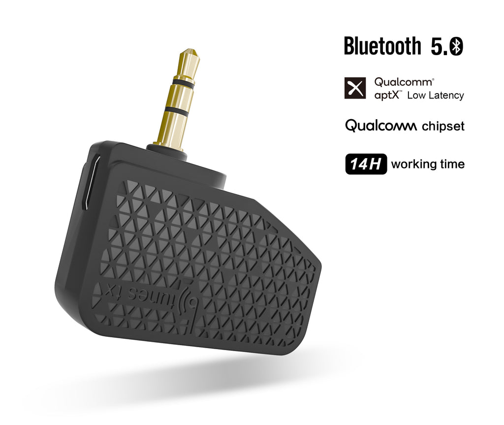 Trechter webspin infrastructuur puree BTunes Flight Adapter Bluetooth 5.0 Transmitter Makes Headphone Jack W –  theBTunes