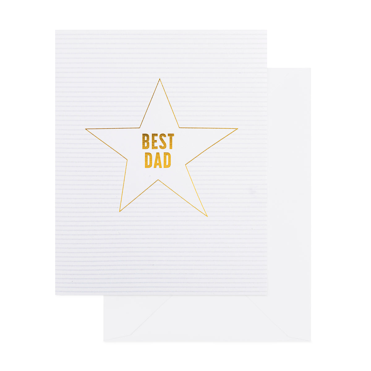 Gold Best Dad Star Father's Day Card