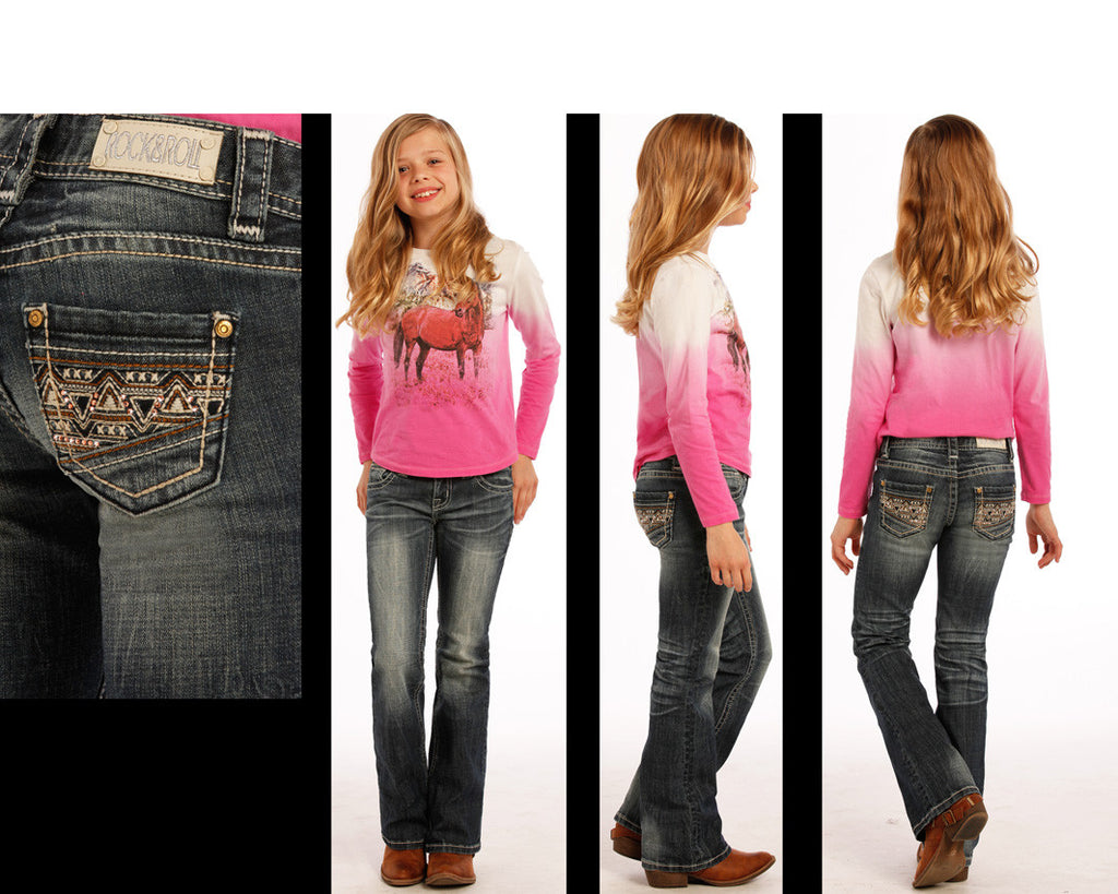 girls rhinestone jeans