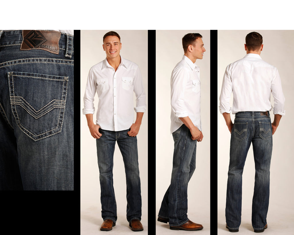 Rock \u0026 Roll Denim Mens Double Barrel 