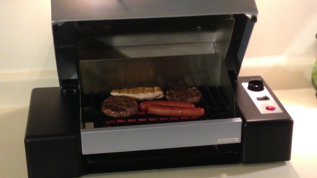 Portable Countertop Grill With Exhaust Indoor Outdoor Grill