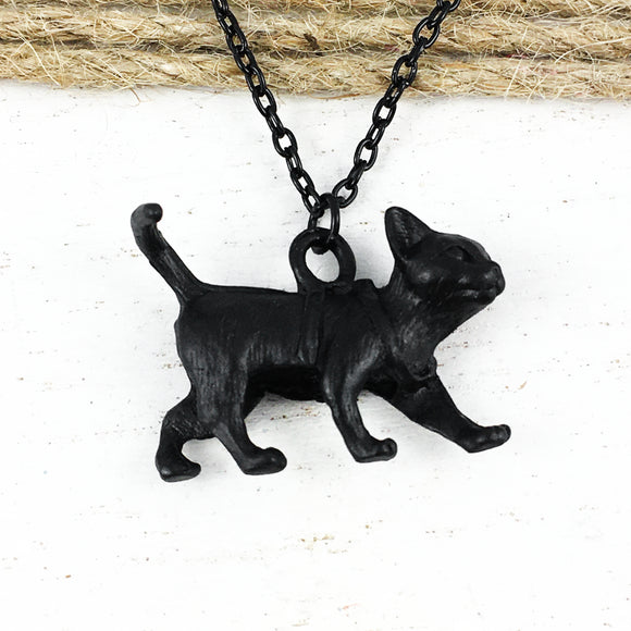 Collier Chat Noir 3d Pinz N Thingz