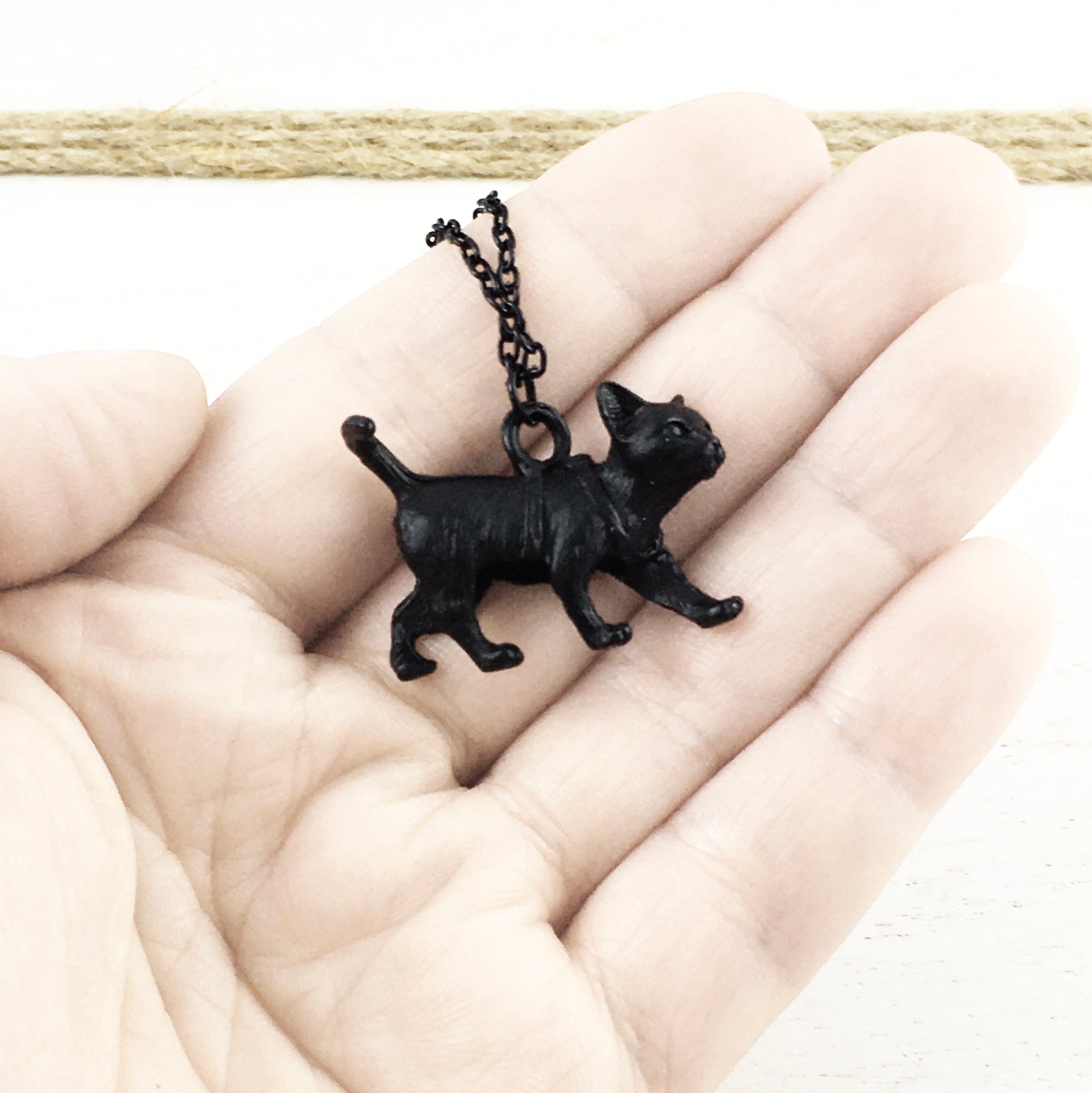 Collier Chat Noir 3d Pinz N Thingz