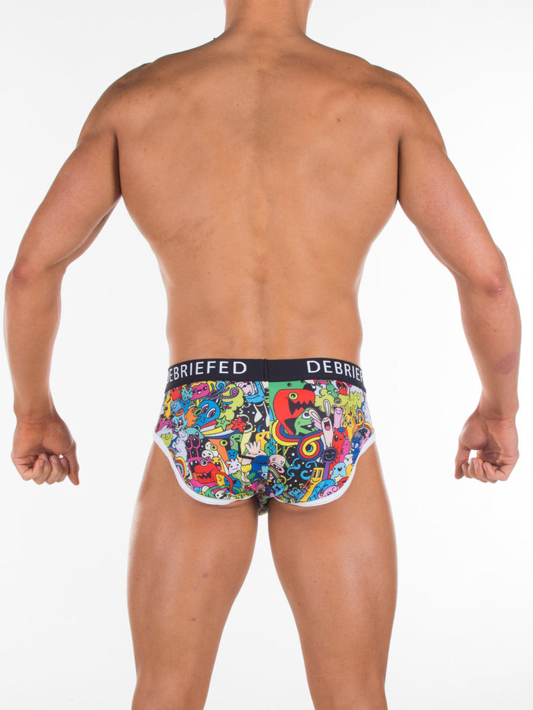 Debriefed Underwear Cartoon Collection Monster Brief Bum Chums British Brand Mens 2512