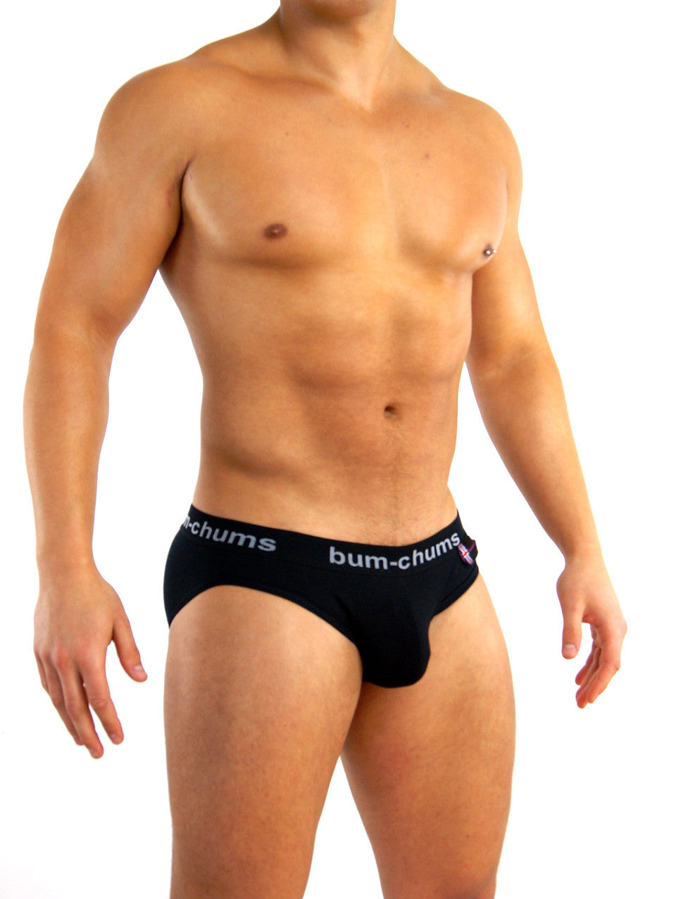 Bum Chums Black Cotton Lycra Men S Brief Underwear Bum Chums British Brand Gay Men S Underwear Made In Uk