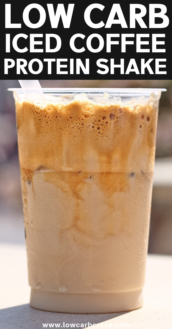 Healthy Low Carb Iced Coffee Protein Shake Recipe