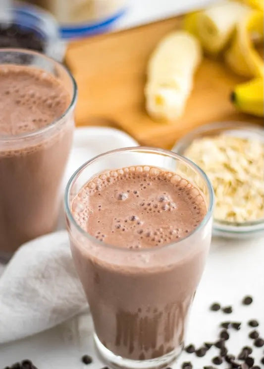 Low Carb Banana Chocolate Protein Shake 