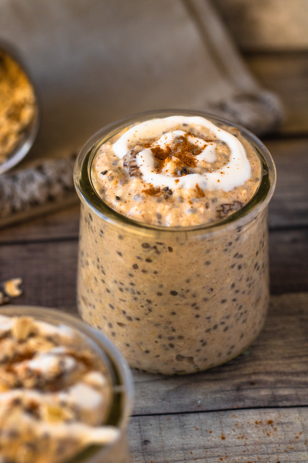 Healthy Cinnamon Roll Protein Overnight Oats ( Low Calorie and High Pr ...