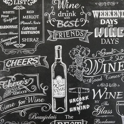 NU2220  Vintage Chalkboard, Graphics Peel and Stick - Wallpaper