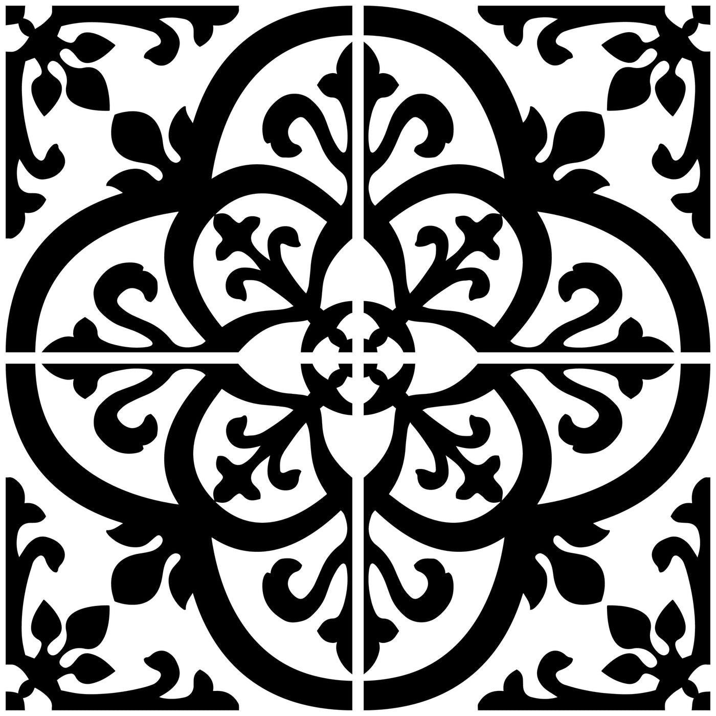 Wallpops Avignon Black and White Peel and Stick Backsplash Tile – D ...