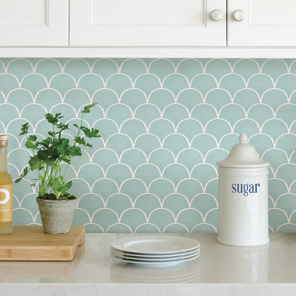 stick on tile backsplash