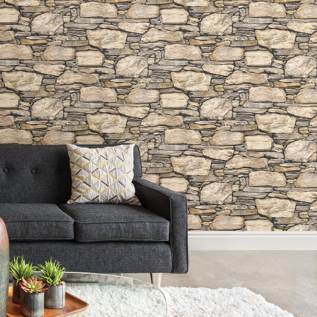 Hadrian 3D Ledger Stone Wall Peel And Stick Wallpaper D Marie