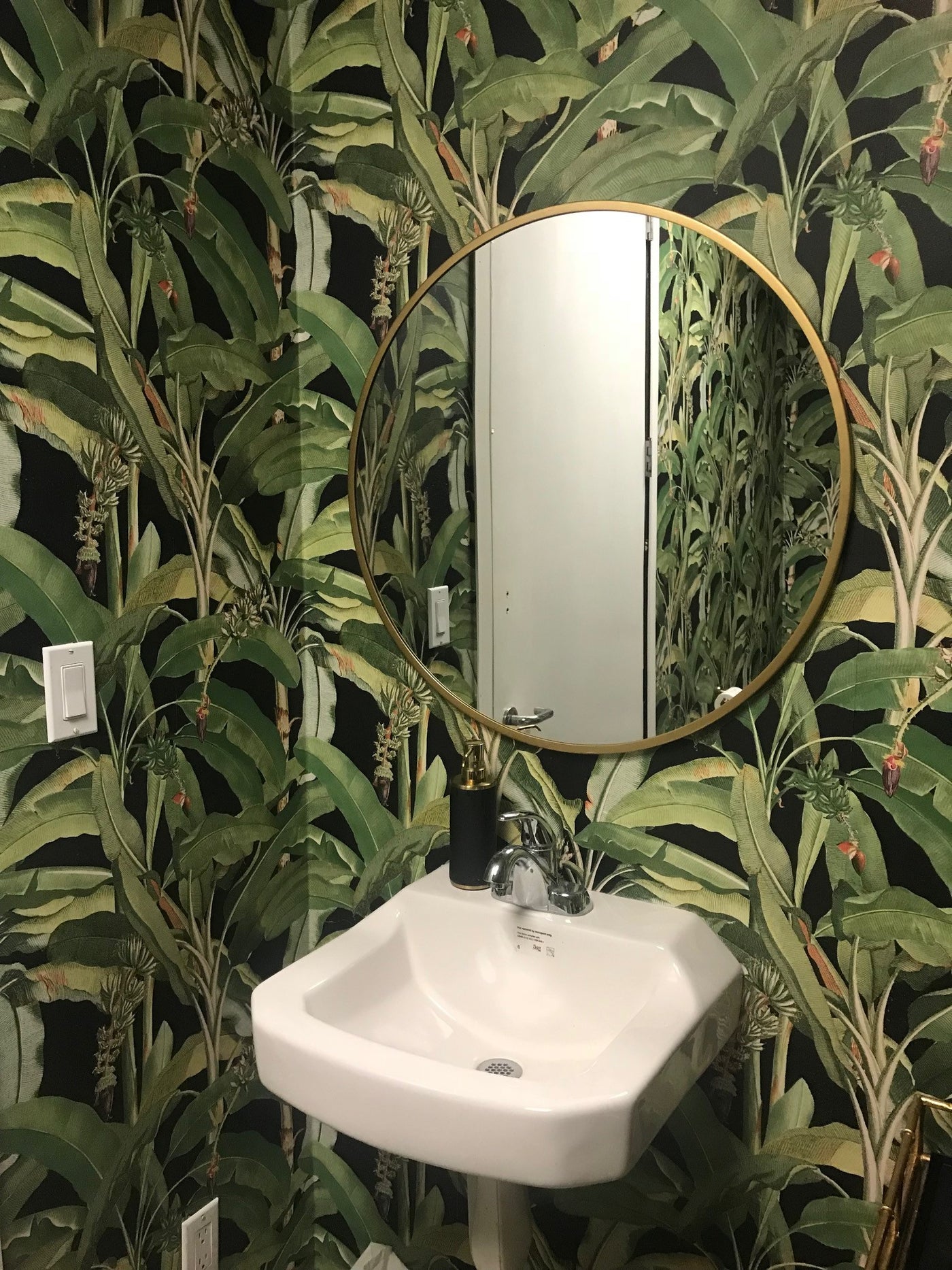 Verwonderend Tropical Banana Leaf Wallpaper – D. Marie Interiors CQ-13