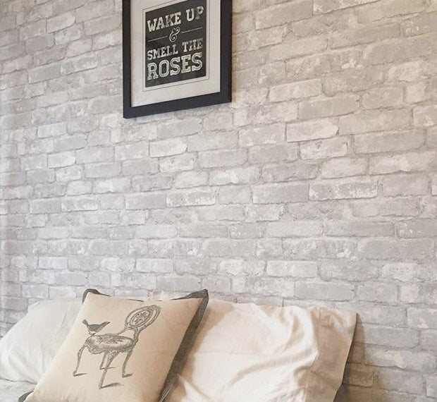 Wallpops Gray Brick Peel and Stick Wallpaper | NU1653 – D. Marie Interiors