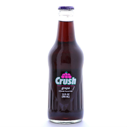 Grape Crush Soda 12 Oz 12 Glass Bottles