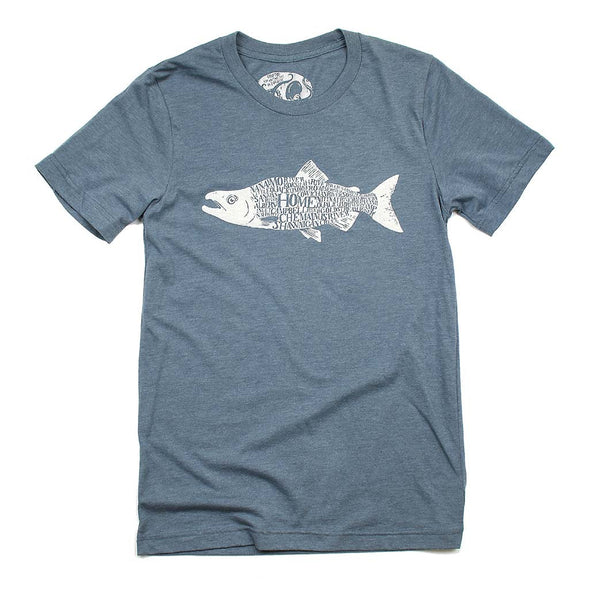 Adult Unisex Homeward Salmon T-shirt – Westcoastees