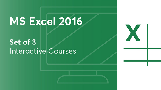MS Excel 2016 Set of 3 Title Slide