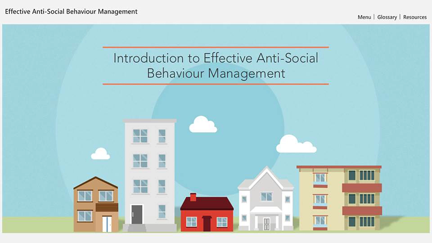 effective antisocial behaviour management course title slide